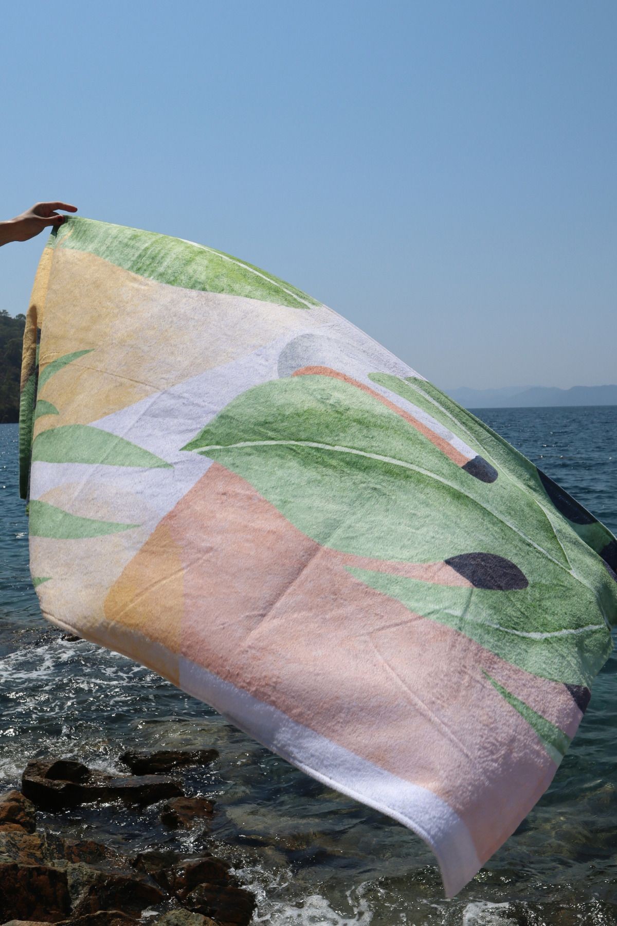 Lavender Shıne Yüksek Su Emici Plaj Havlusu