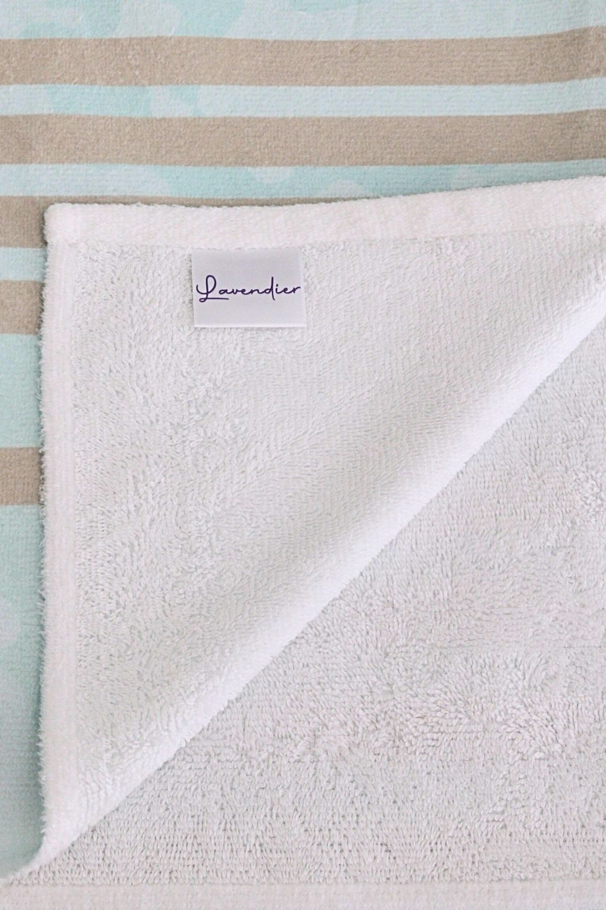 Lavender Sage Yüksek Su Emici Plaj Havlusu