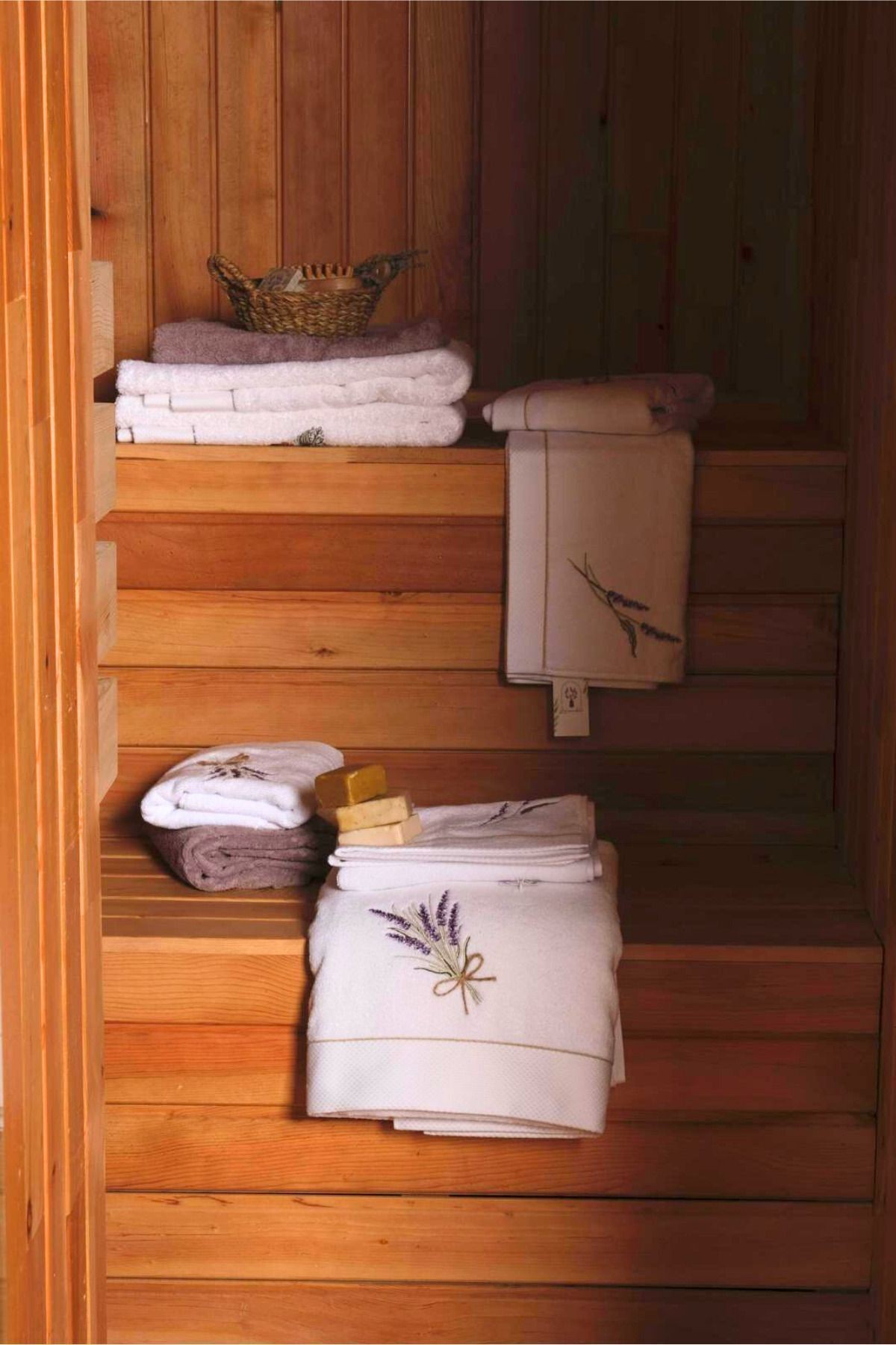 Lavender 50x80 Ikili El/yüz Havlu Seti %100pamuk