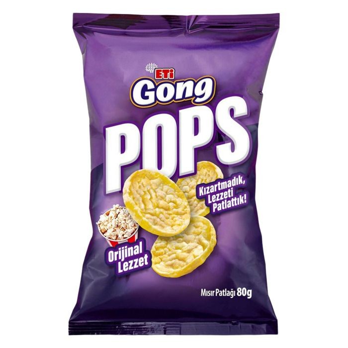 Mısır Ve Pirinç Patlağı Gong Pops 80 Gr