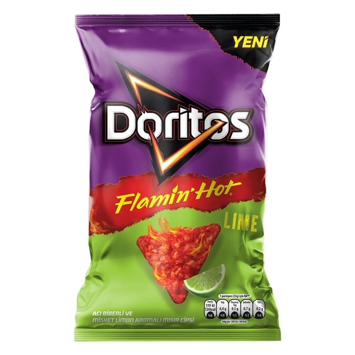 Mısır Cipsi Flamin' Hot Acı Biberli Misket Limonlu 102 Gr