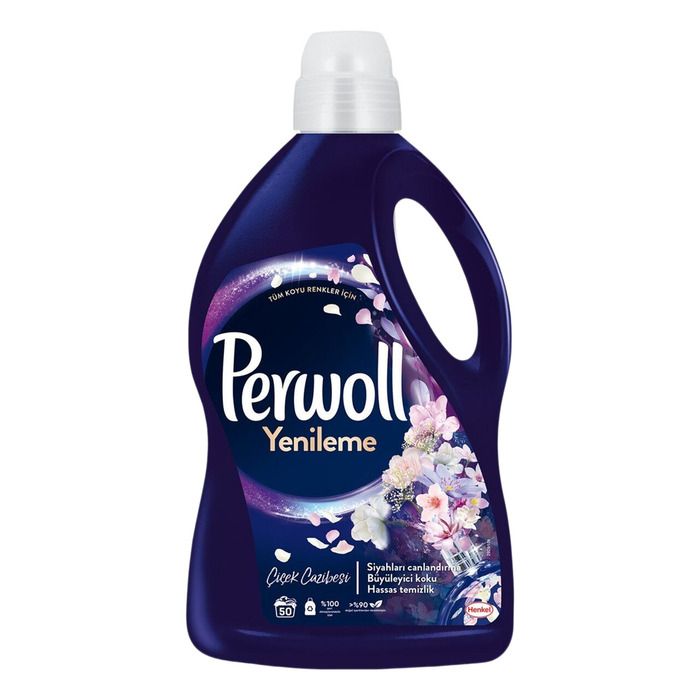 Çamaşır Deterjanı Sıvı Çiçek Cazibesi Siyah Ve Tüm Koyu Renkler İçin 2.75 Lt