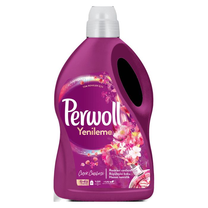 Çamaşır Deterjanı Sıvı Çiçek Cazibesi Tüm Renkler İçin 2.75 Lt