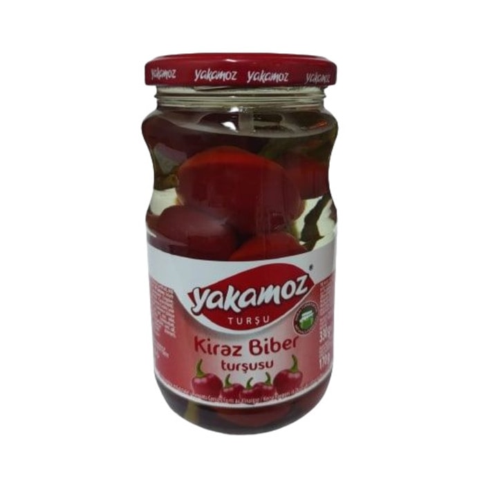 Yakamoz Kiraz Biber Turşusu Cam Kavanoz 370 gr