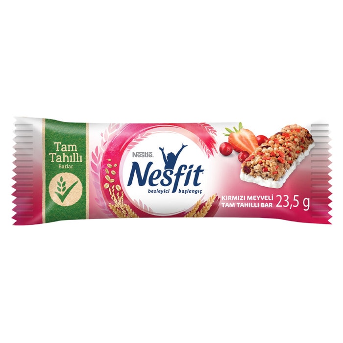 Bar Nesfit Kırmızı Meyveli Tam Tahıllı 23.5 Gr