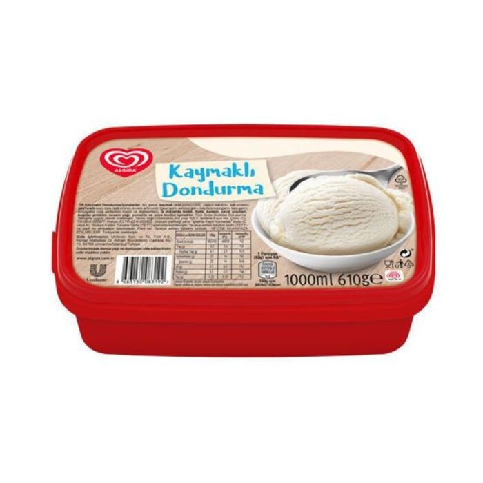 Dondurma Kaymaklı 1000 Ml