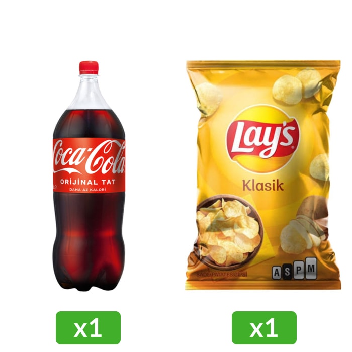 1 Adet Orijinal Tat 2.5 Lt & 1 Adet Klasik Süper Boy Cips 100 Gr