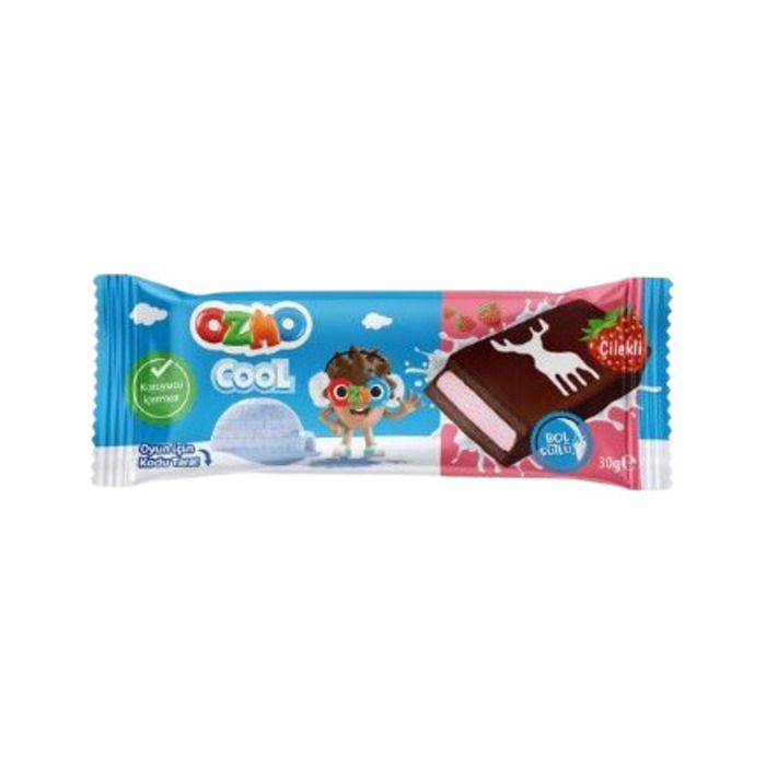 Ozmo Cool Sütlü Çilekli Ballı Krema Dolgulu Ballı Kek 30 Gr Ozmo Cool
