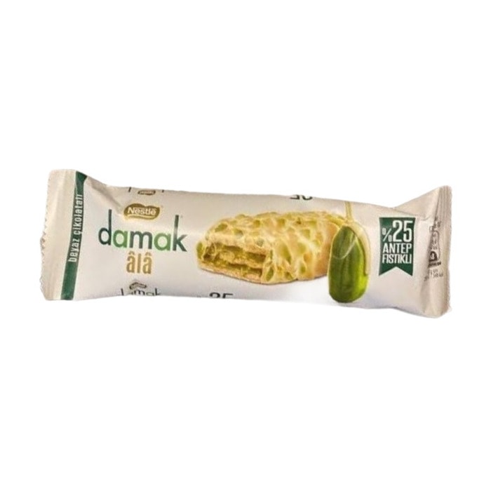 Damak Ala Beyaz Çikolatalı Fıstıklı Gofret 30 Gr
