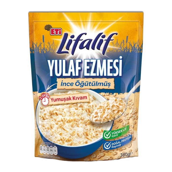 Lifalif Yulaf Ezmesi İnce Öğütülmüş 350 Gr