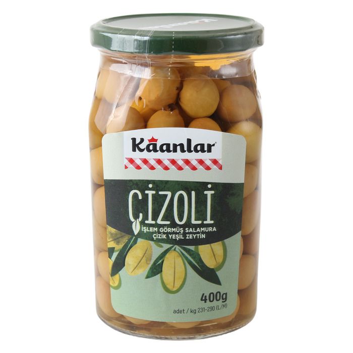 Yeşil Çizik Zeytin Çizoli 400 Gr