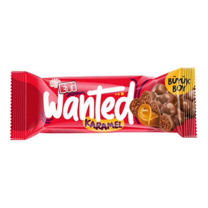 Bar Wanted Sütlü Çikolata Kaplı Karamelli 32 Gr