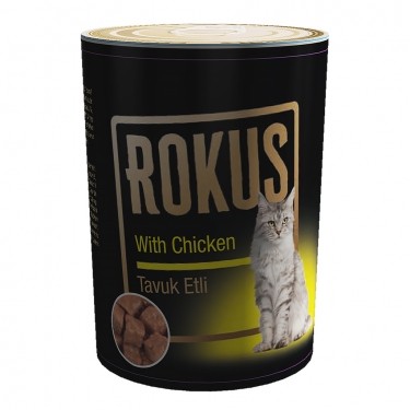 ROKUS TAVUK ETLİ KEDİ KONSERVESİ 410 G