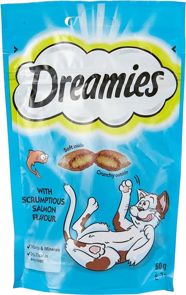 DREAMİES SOMONLU KEDİ ÖDÜL MAMASI 60 G