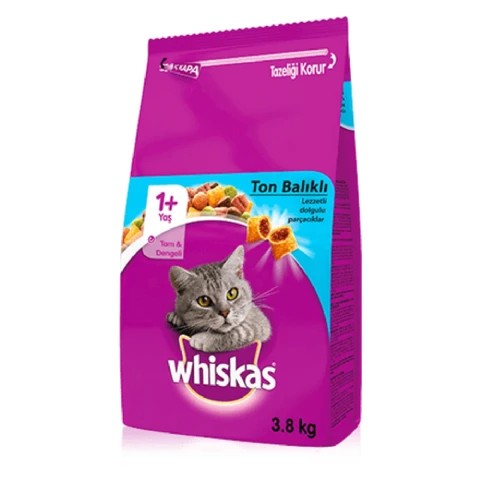 Whiskas Ton Balıklı Kuru Kedi Maması 3.8 Kg