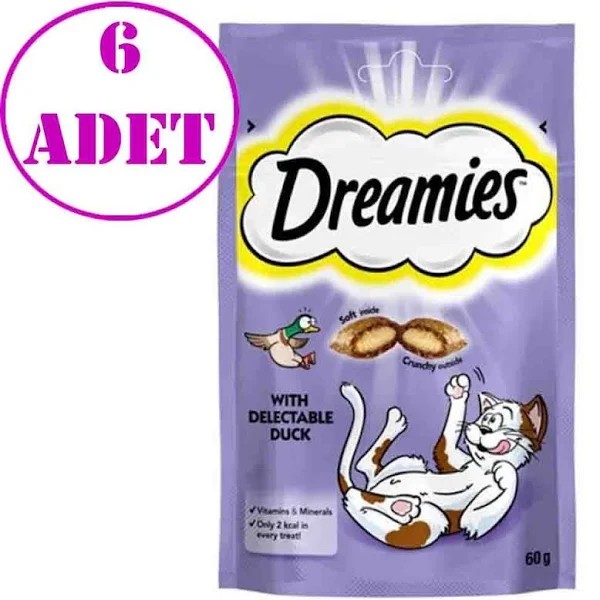 Dreamies Ördekli Kedi Ödülü 60 Gr 6 ADET