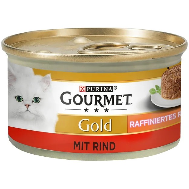 Purina Gourmet Gold Kedi için Kıyılmış Yaş Mama, Zengin Tavuk Etli