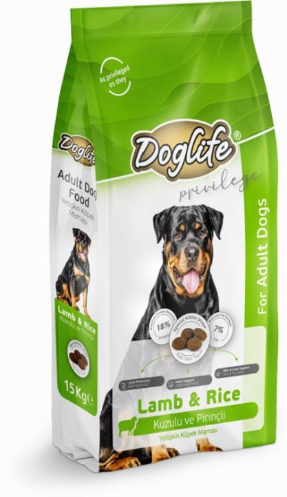 DOGLİFE KUZUETLİ YETİŞKİN KÖPEK MAMASI 15KG