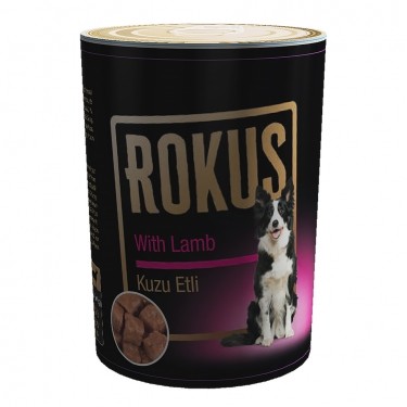 ROKUS KUZU ETLİ  KÖPEK  KONSERVESİ 410G