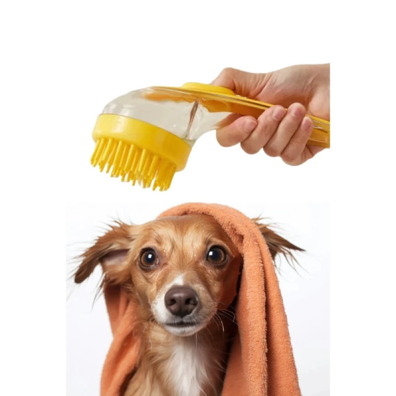 Patica™ Sıvı Hazneli Köpek Yıkama Tarağı