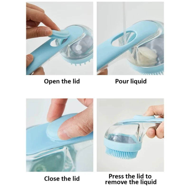 Patica™ Sıvı Hazneli Köpek Yıkama Tarağı