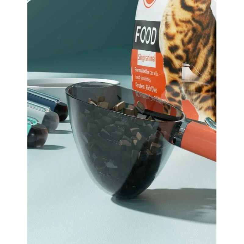 Patica™ Klipsli Ölçekli Kedi Köpek Mama Küreği