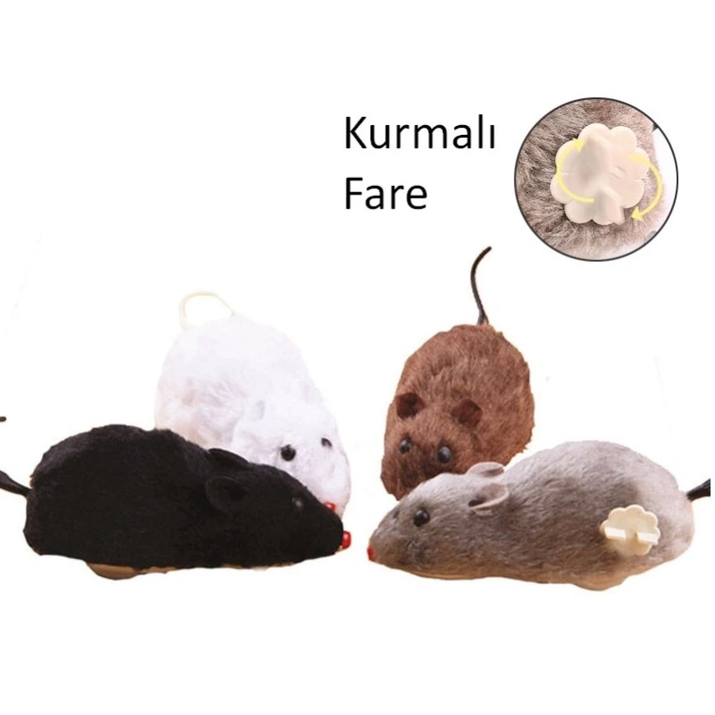 Patica™ Kurmalı Fare Kedi Oyuncağı