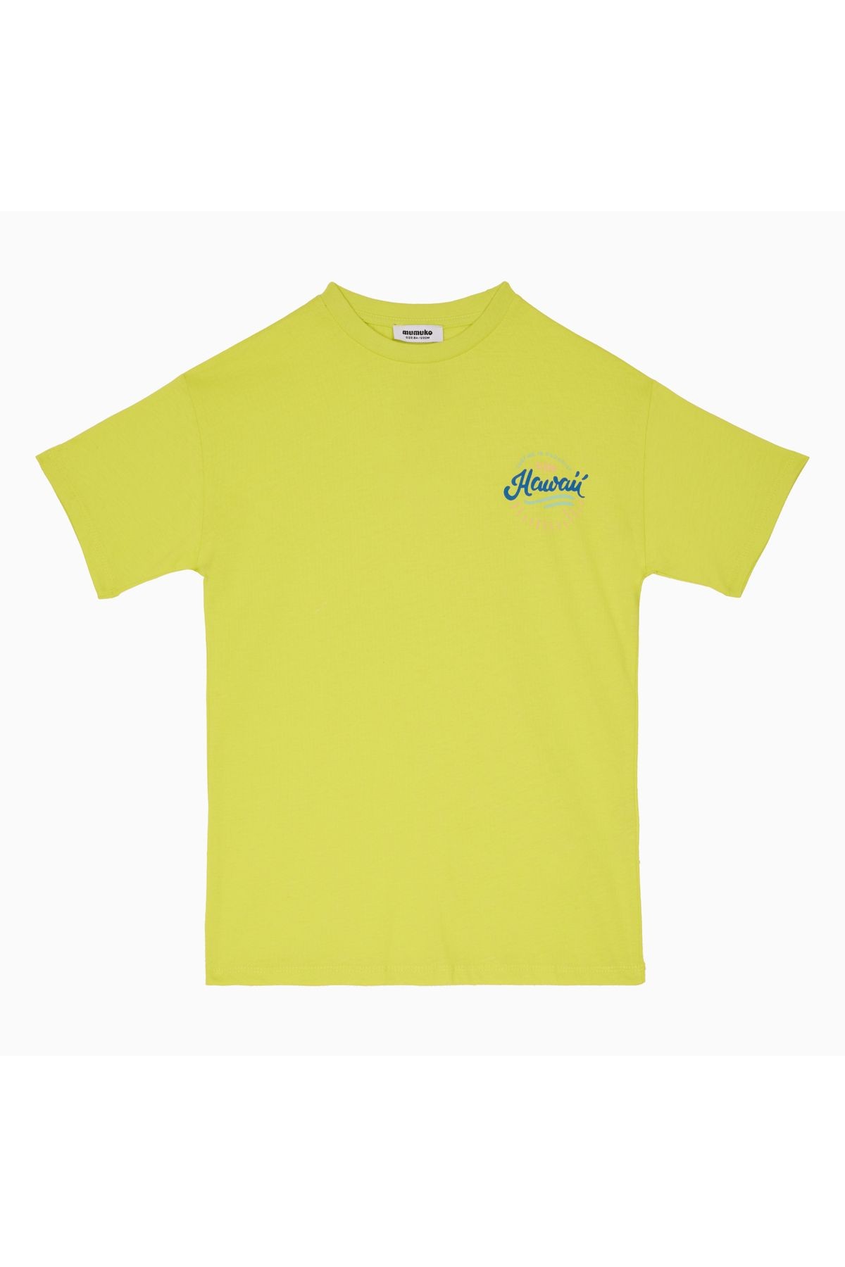 Summer Pack "Fosfor Yeşil-Beyaz" 2'Li Bisiklet Yaka %100 Pamuk T-Shirt