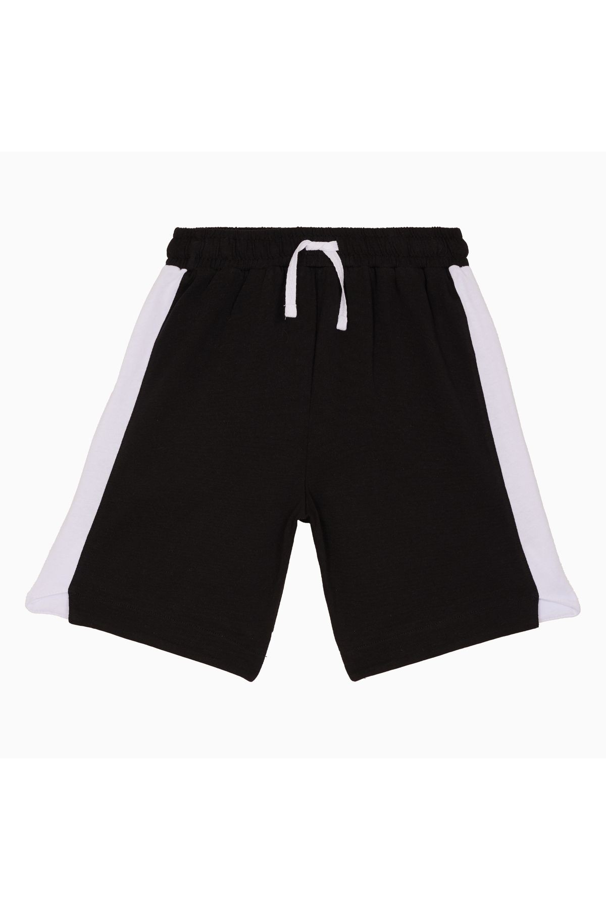 Summer Short Pack "Siyah-Mavi" Renk Bloklu 2'Li Şort %100 Pamuk