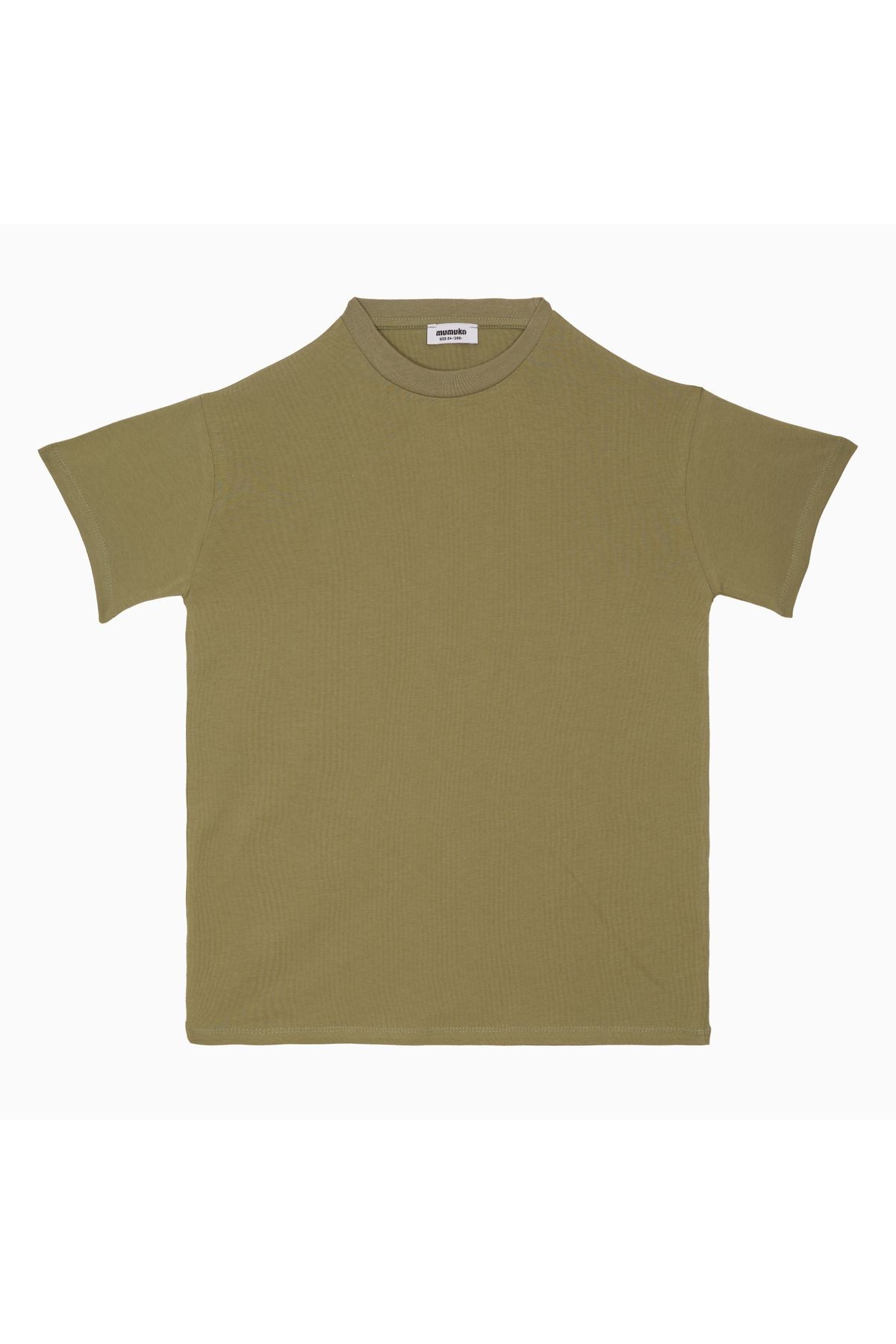 Travel Pack "Haki-Mavi" 2'Li Bisiklet Yaka %100 Pamuk T-Shirt