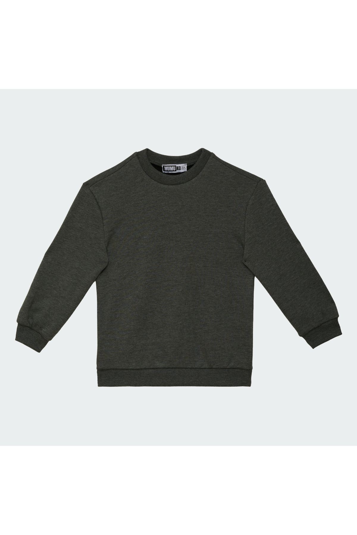 Erkek Çocuk Sweatshirt Haki Renk %100 Pamuk