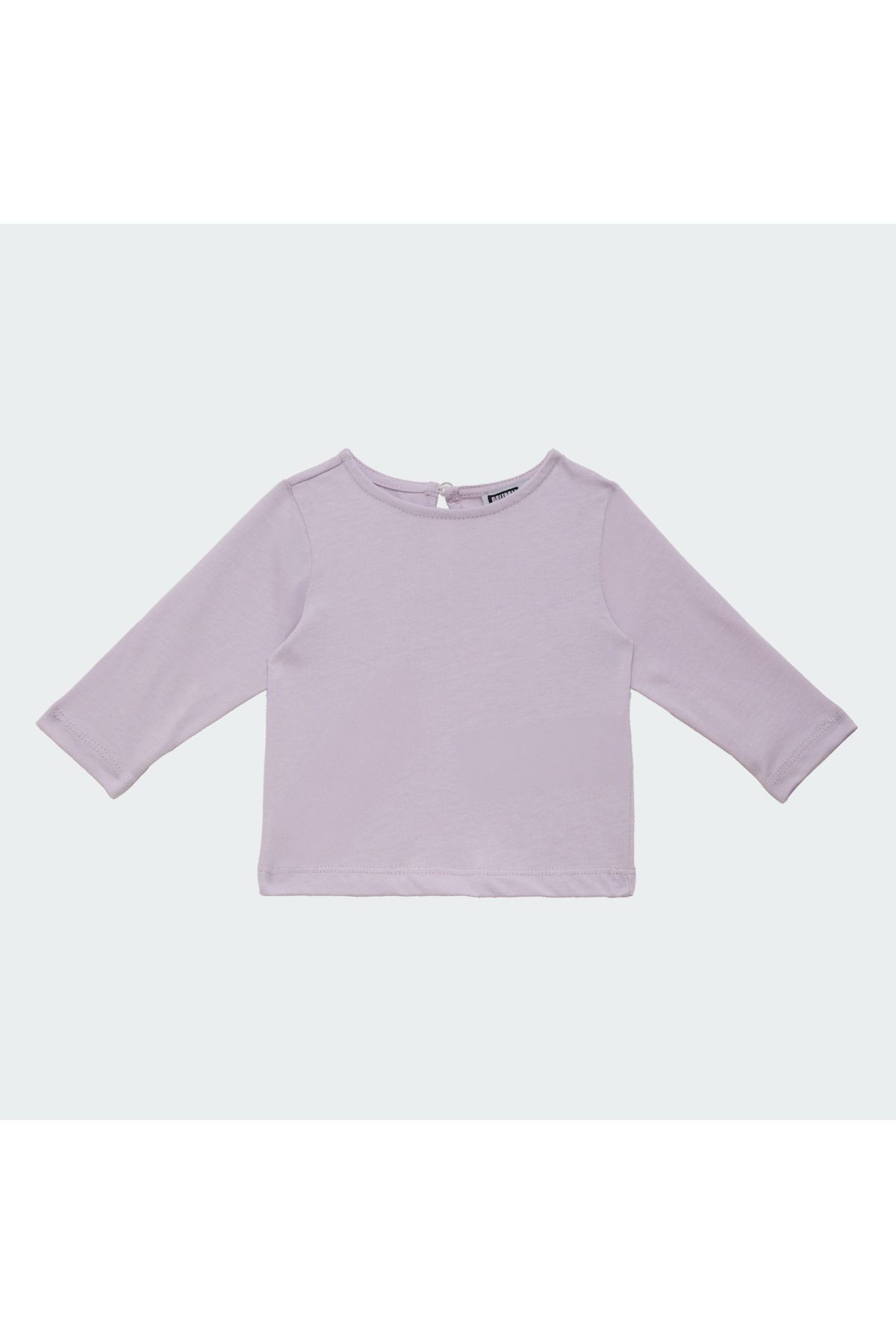 Kız Bebek Uzun Kol Tshirt Lila Renk  %100 Pamuk