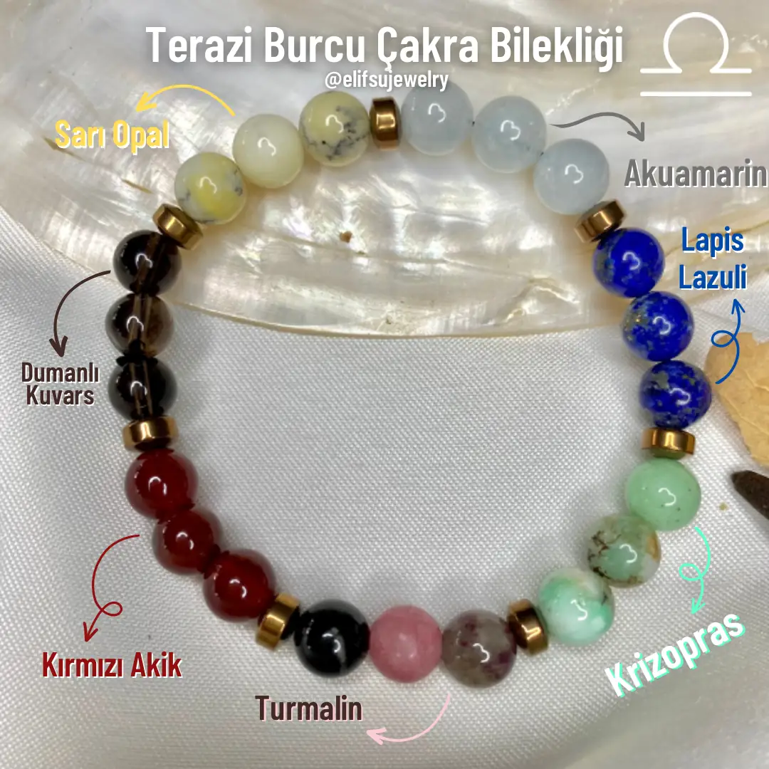 Terazi Burcu Çakra Bilekliği