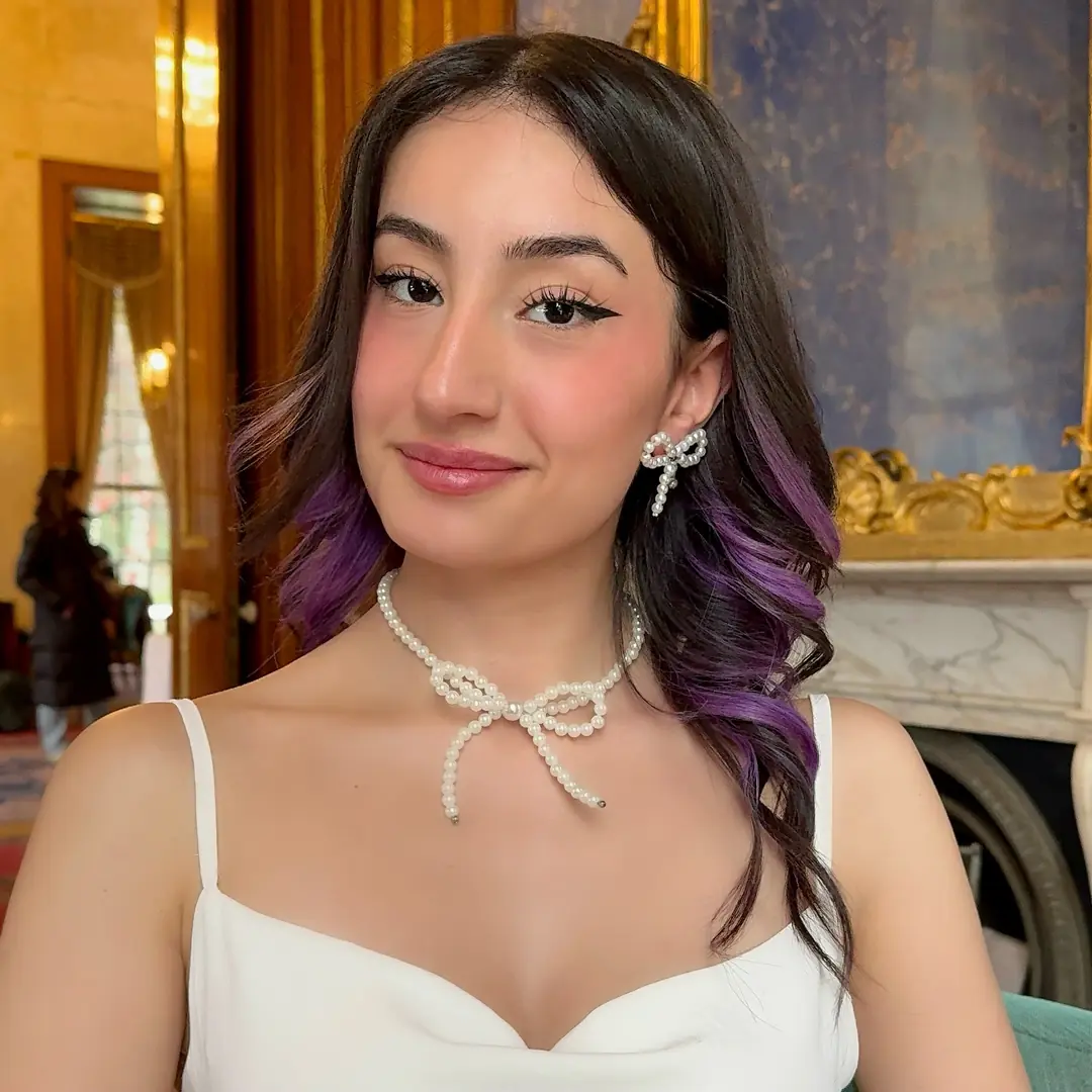 İnci Taşlı Fiyonk Küpe Pearl Dust