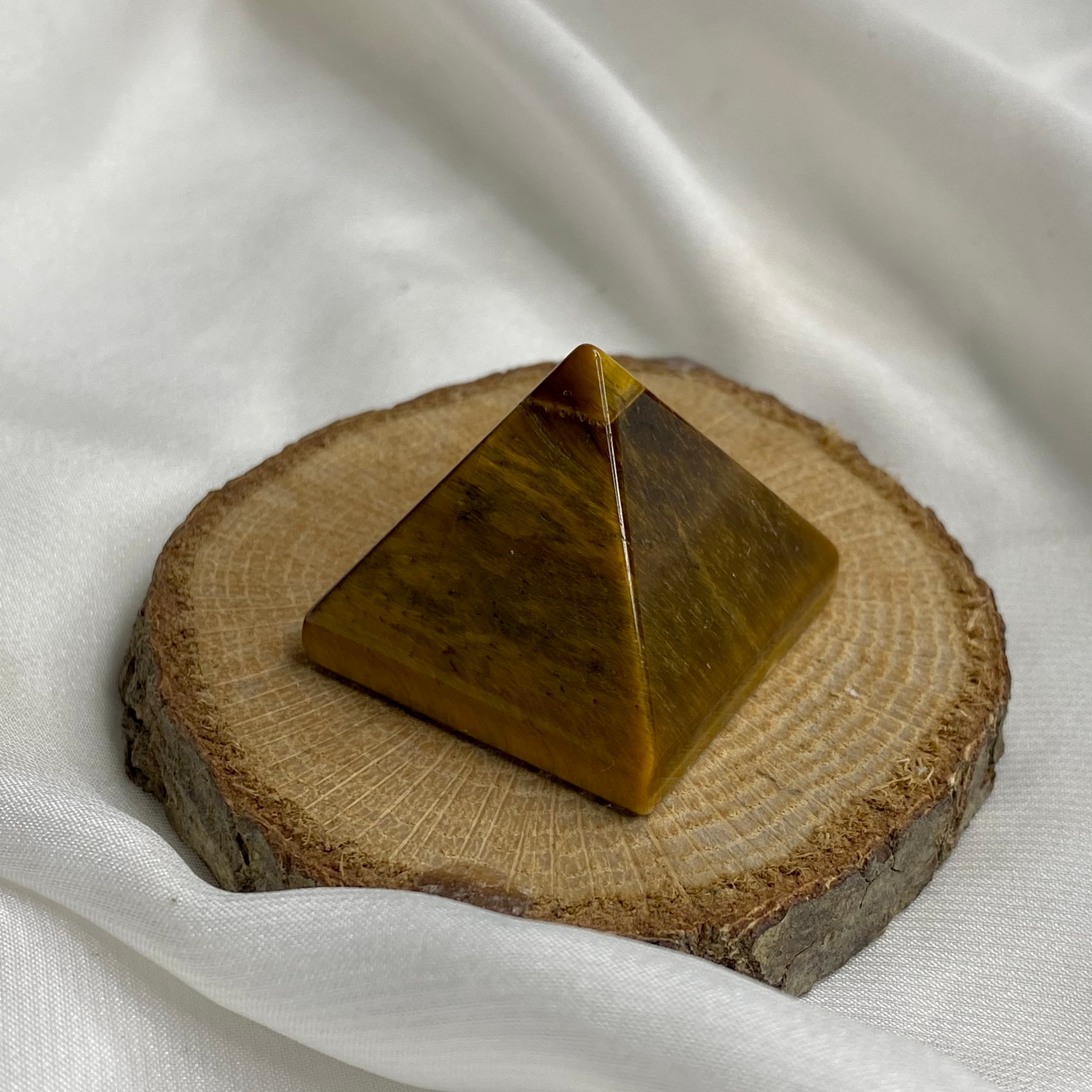 Kaplan Gözü Doğal Taş Mini Piramit