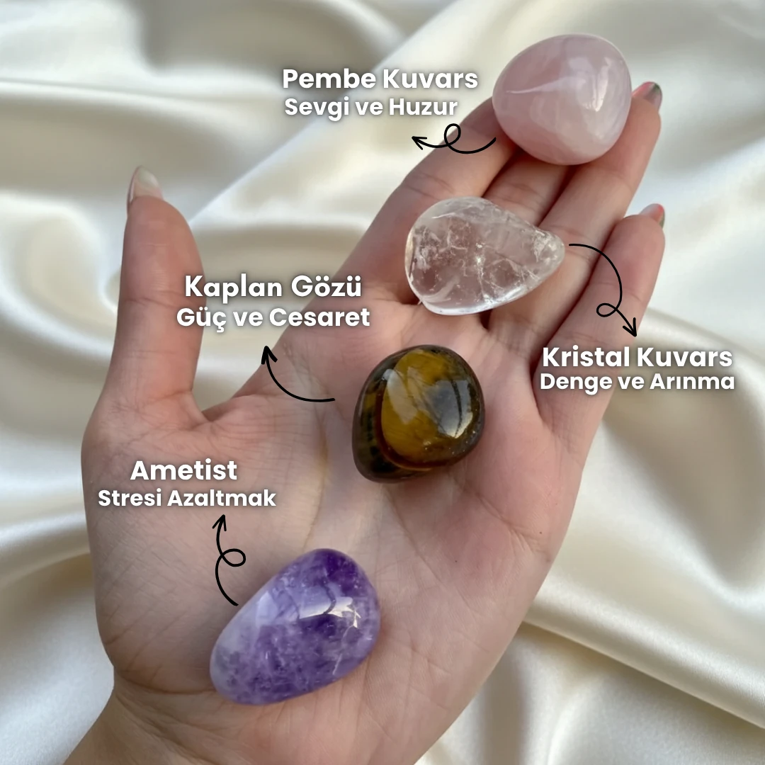 Doğal Taş Başlangıç Seti 4’lü Taş