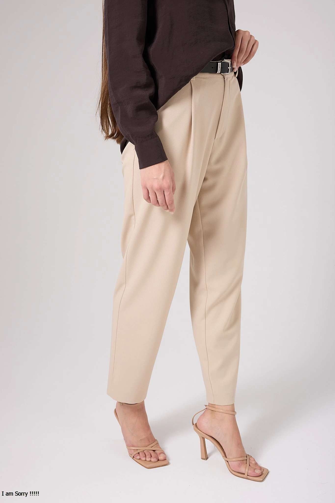 KEMERLİ PANTOLON BEJ