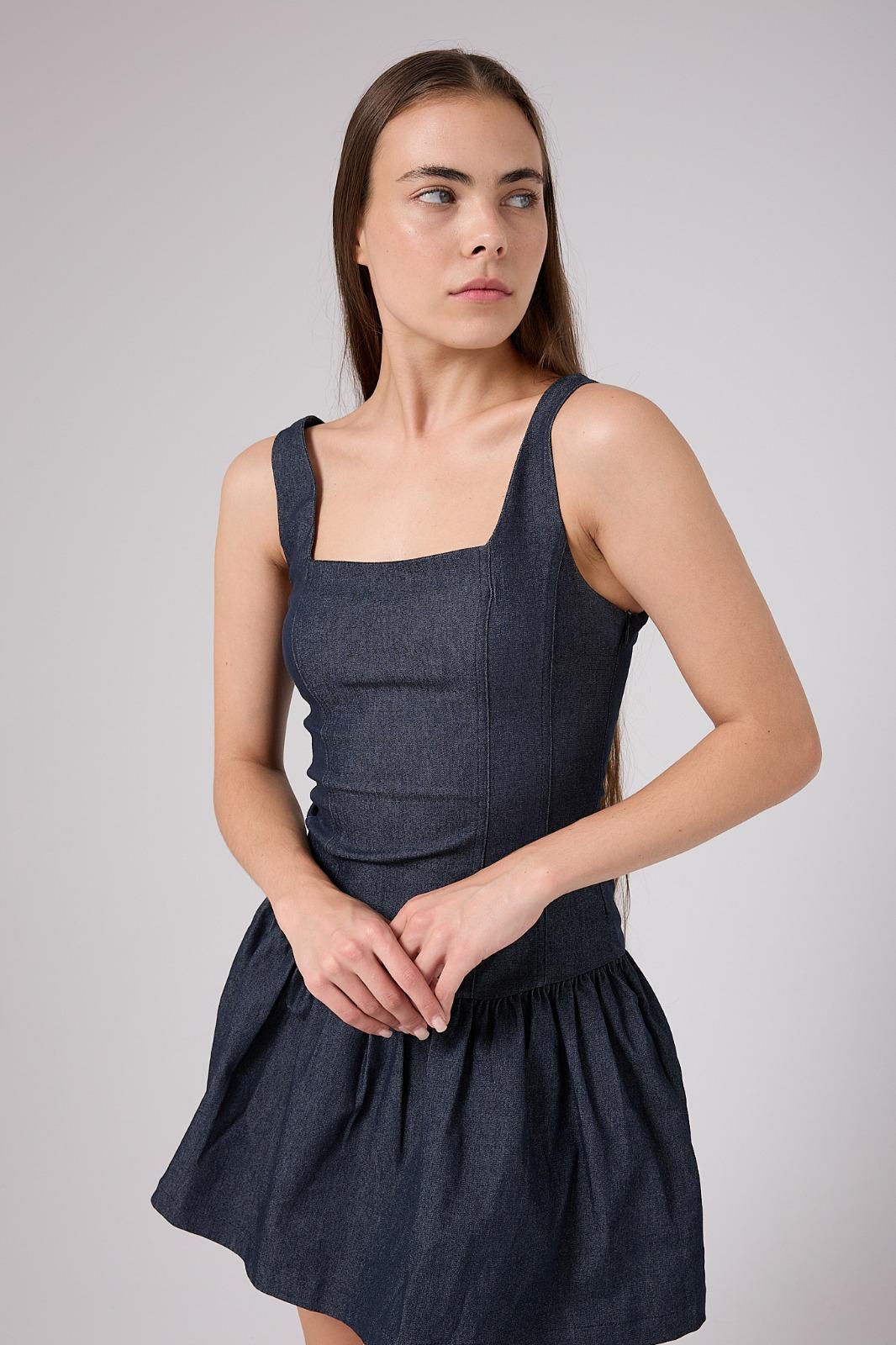 ASKILI LİKRALI ÇOK RAHAT ELBİSE