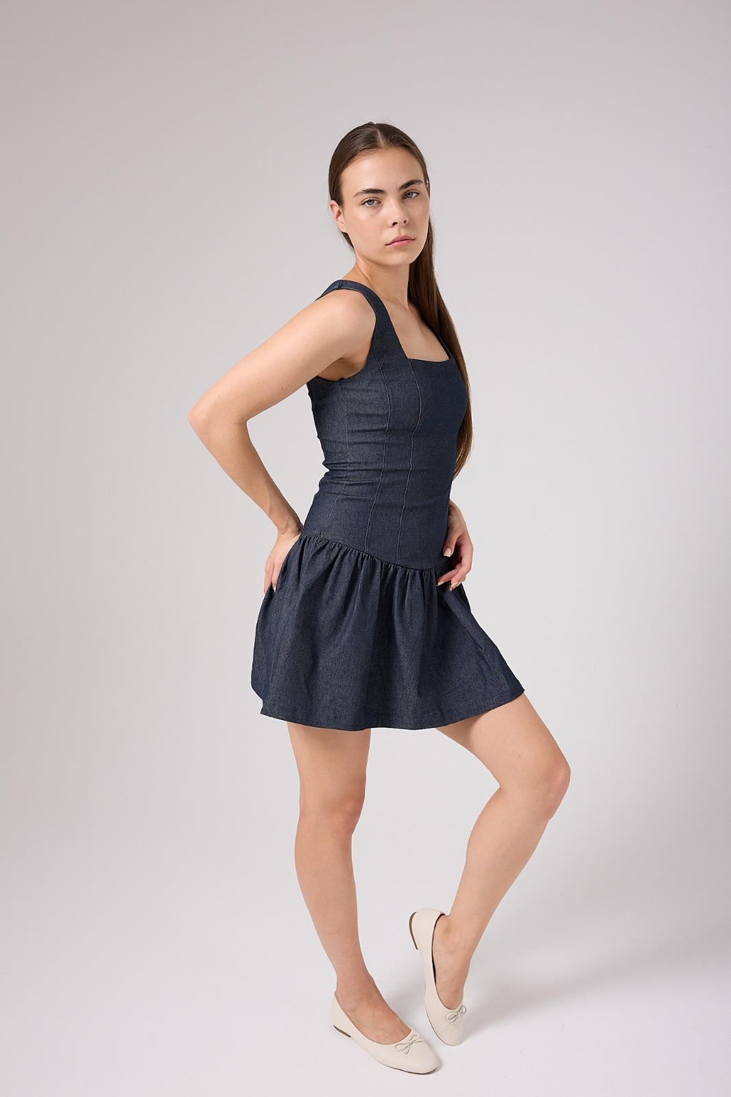 ASKILI LİKRALI ÇOK RAHAT ELBİSE