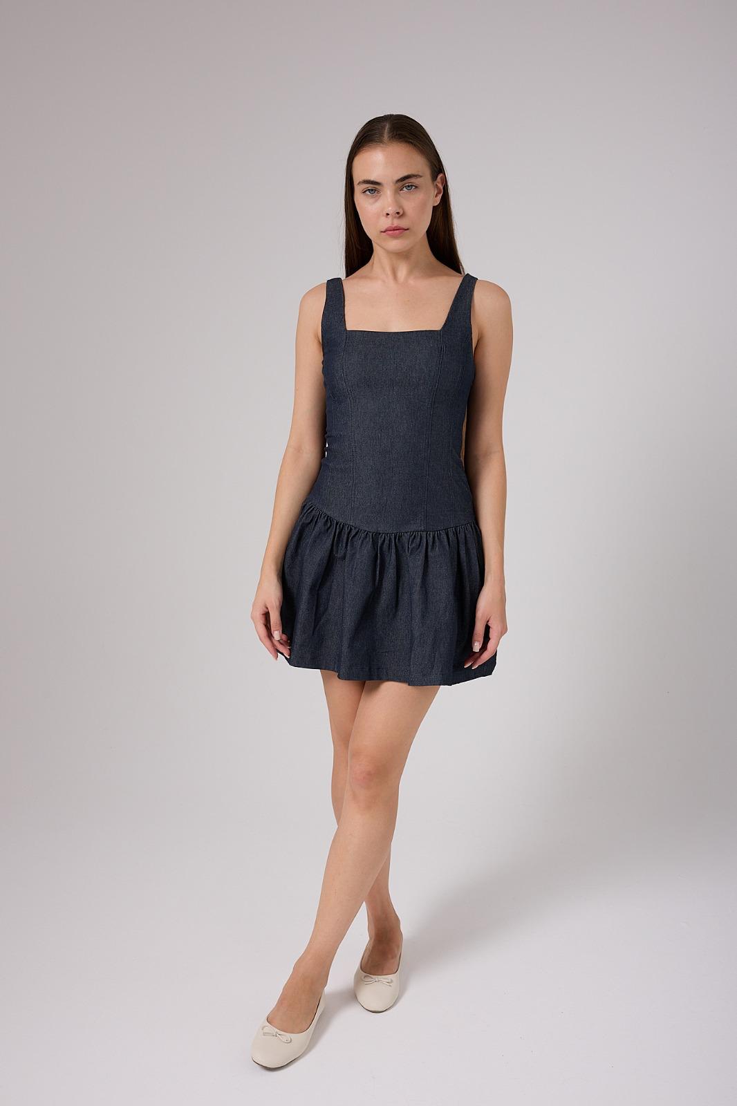 ASKILI LİKRALI ÇOK RAHAT ELBİSE