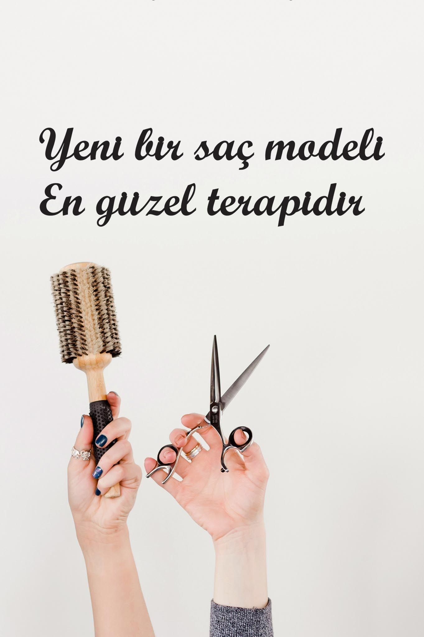 Ahşap Dekoratif Duvar Yazısı Kuaför/Nailart - Yeni Bir Saç Modeli...