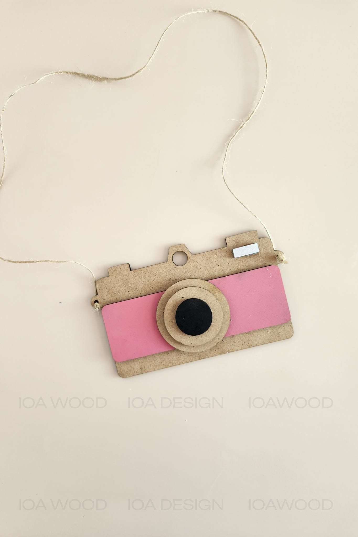 Ahşap Dekoratif Fotoğraf Makinesi - Çocuk / Bebek Odası Dekorasyon