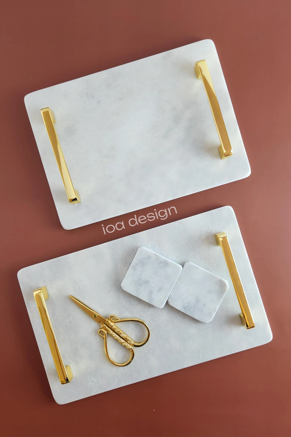 İkili Söz / Nişan Seti - 1 - Nergis Altın Düz Kulplu