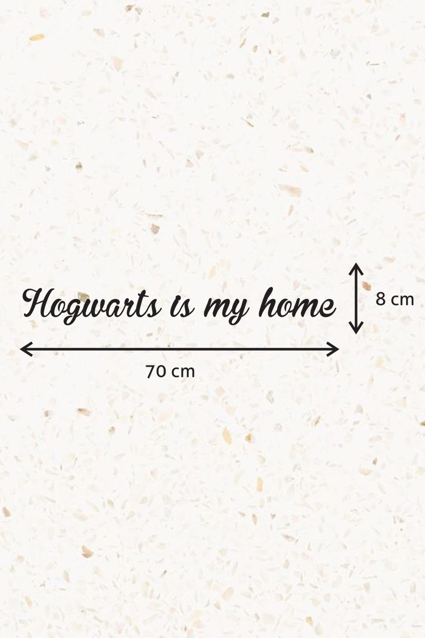 Ahşap Dekoratif Duvar Yazısı Harry Potter - Hogwarts is My Home