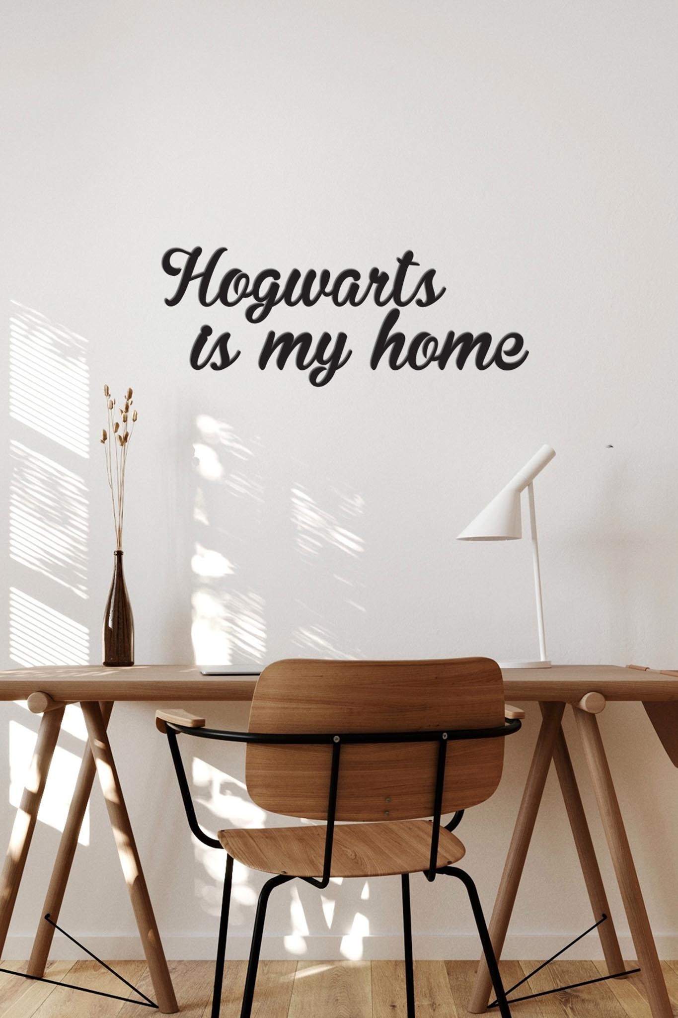 Ahşap Dekoratif Duvar Yazısı Harry Potter - Hogwarts is My Home