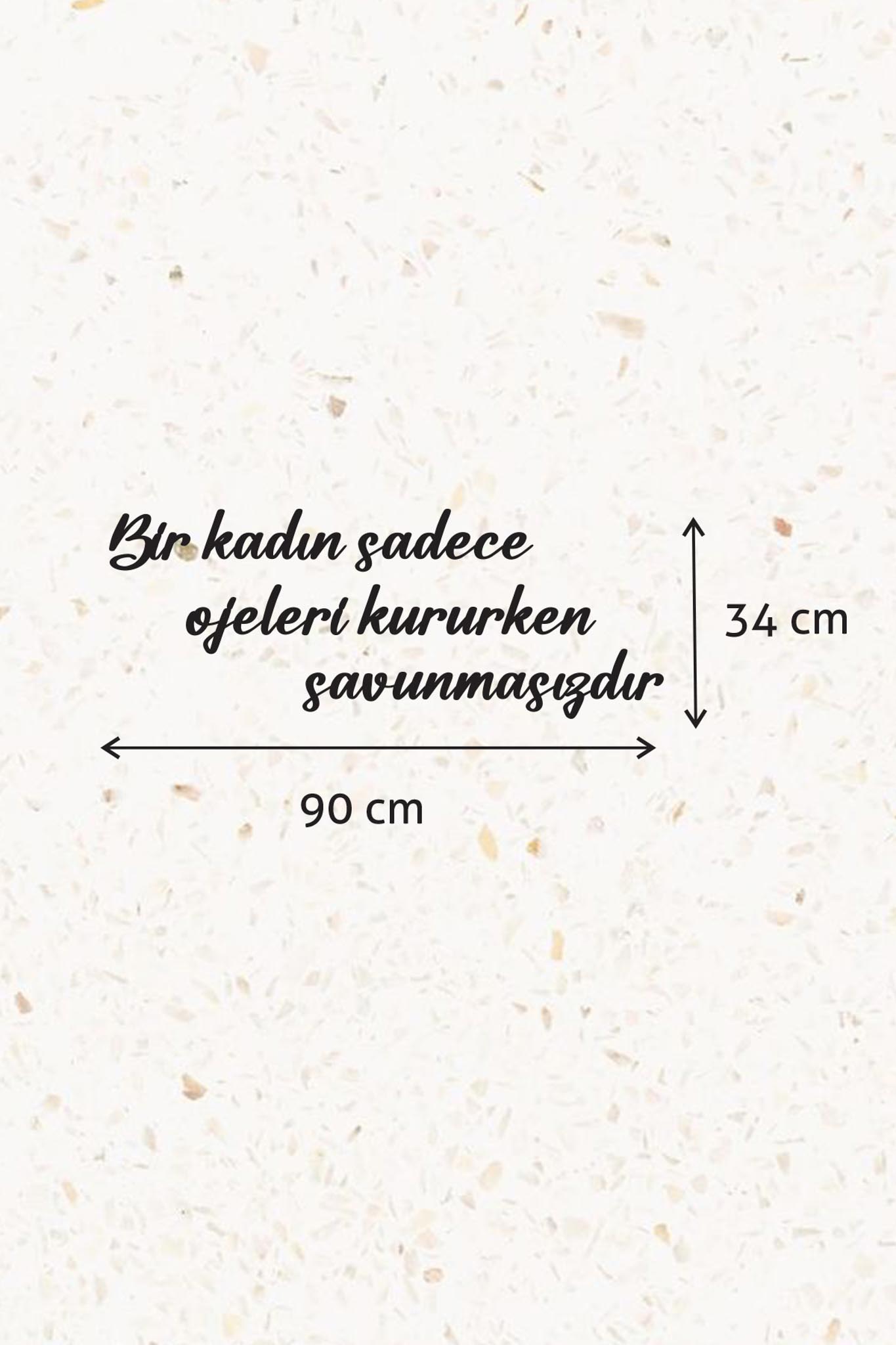Ahşap Dekoratif Duvar Yazısı Kuaför/Nailart - Bir Kadın Sadece Ojeleri...