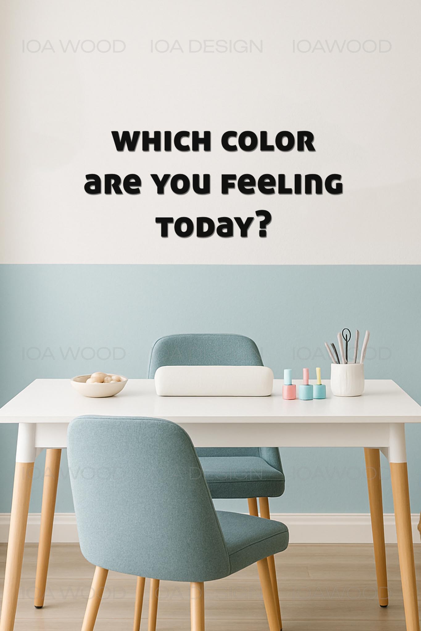 Which color are you feeling - Ahşap Dekoratif Duvar Yazısı - Kuaför / Nail Art / Güzellik Merkezi