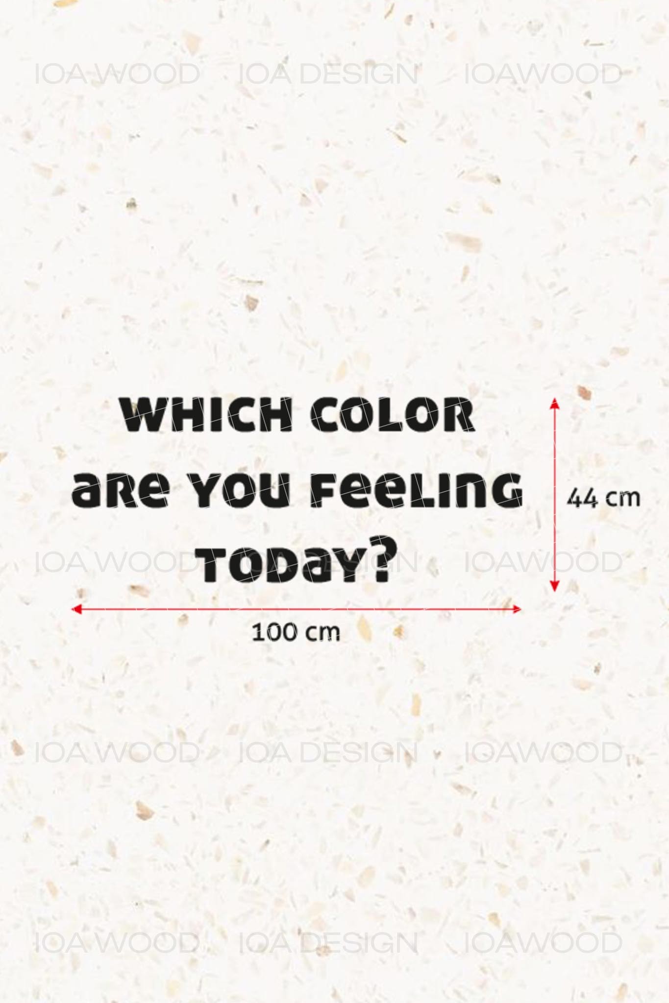 Which color are you feeling - Ahşap Dekoratif Duvar Yazısı - Kuaför / Nail Art / Güzellik Merkezi