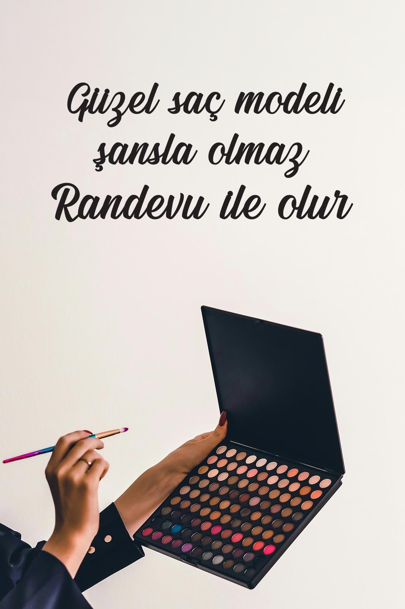 Ahşap Dekoratif Duvar Yazısı Kuaför/Nailart -Güzel Saç Modeli Şansla...