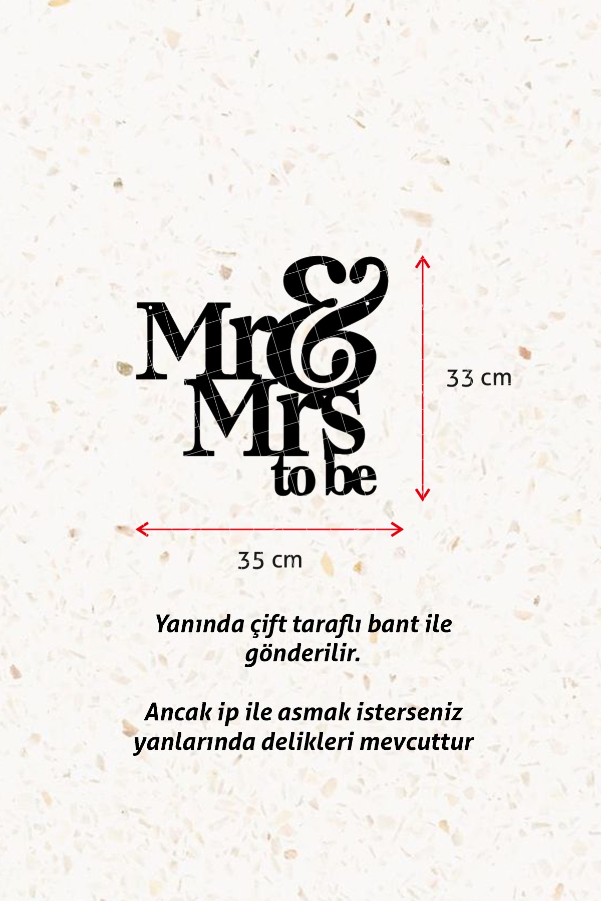 Mr and Mrs to be - Ahşap Dekoratif Duvar Yazısı - Söz / Nişan / Nikah / Düğün Organizasyon